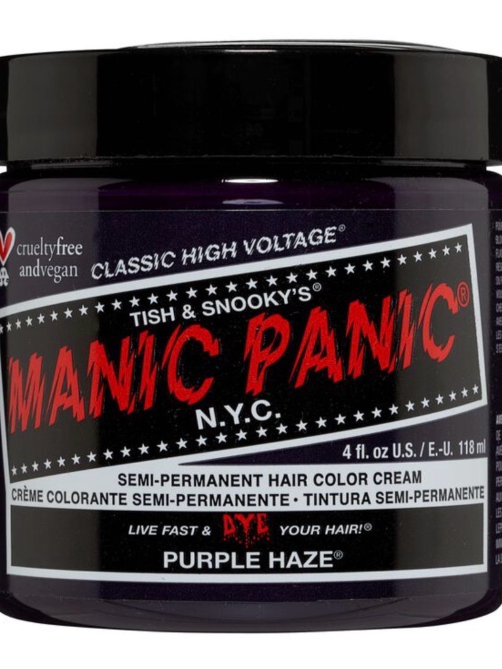 Manic Panic Semi-Permanent Hair Color Cream - Purple Haze